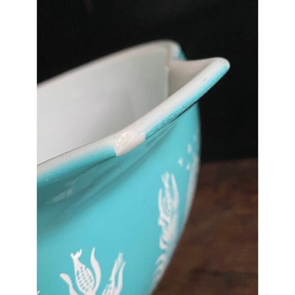 Vintage PYREX #444 Amish Butterprint Cinderella 4qt Mixing Bowl - Picture 6 of 11